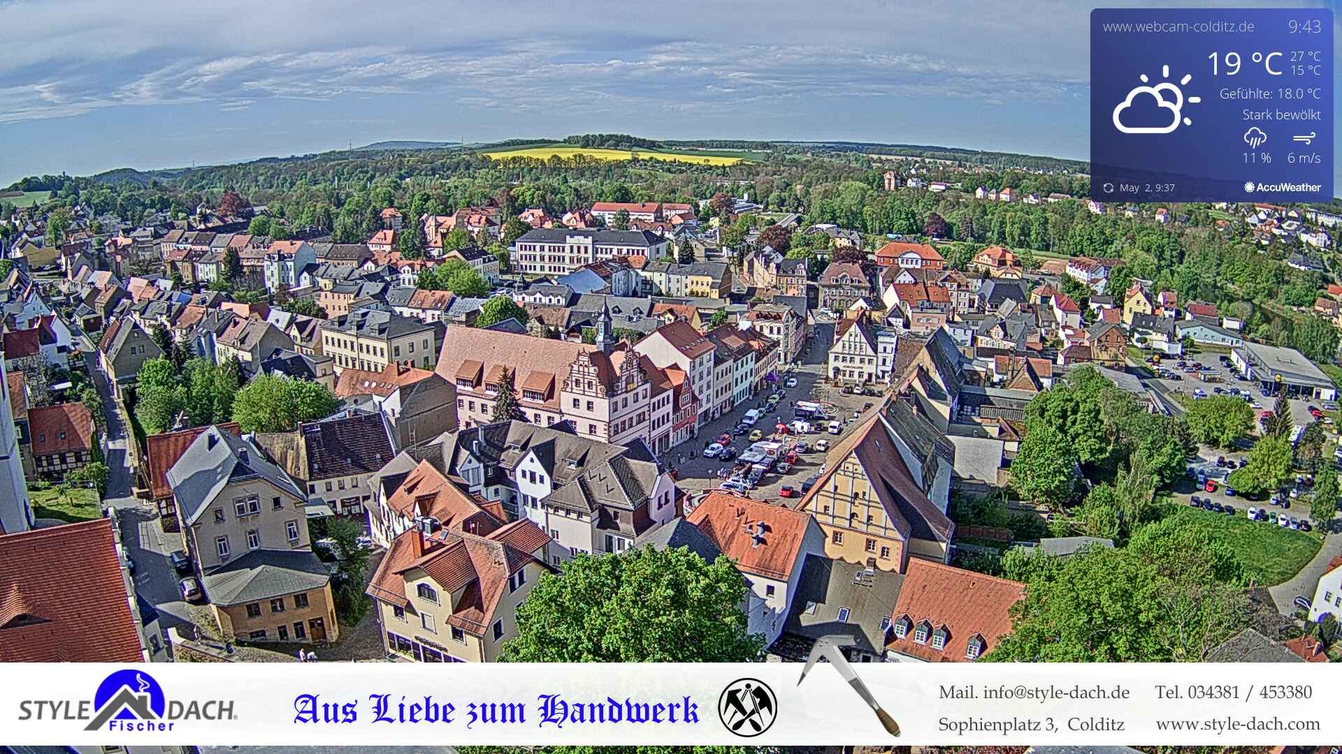 Webcam auf Schloss Colditz